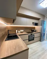 Кухня Белая С Деревом Дизайн Стильный