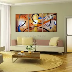 Modern modular paintings for living room interior