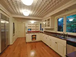 Плиты на потолок в кухню фото