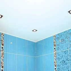Vanna otağı dekorasiya tavan fotoşəkili