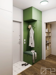 Cabinets for a small hallway in a modern style photo design