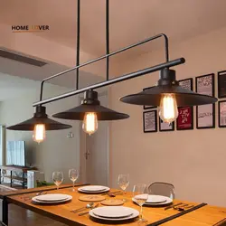 Loft style lamps in the kitchen interior