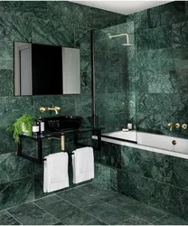 Ванная Зеленый Мрамор Дизайн