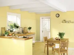 Желтые Обои На Кухне В Интерьере Фото