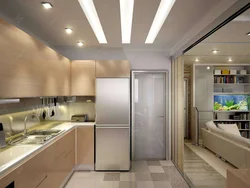Kitchen with two entrances design