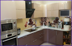 Цвет кухни шоколад фото