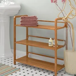 Bathroom floor racks photos