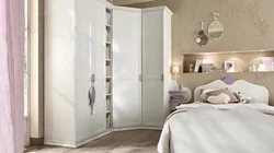 Photo white wardrobe in the bedroom photo