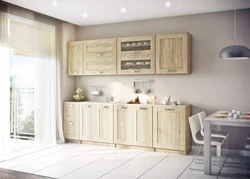 Bleached oak kitchen photo