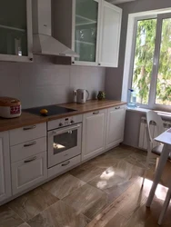 Countertop сафолии дуб дар дохили ошхона акс