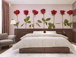 Roses In The Bedroom Interior Photo