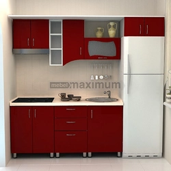 Гарнитур кухонный для маленькой кухни прямой 2 метра фото