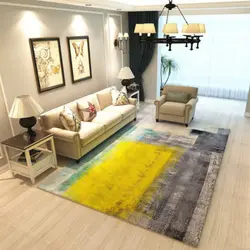 Carpet in the living room in a modern style photo