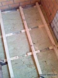 How to insulate the floor on a loggia with your own hands step by step photo