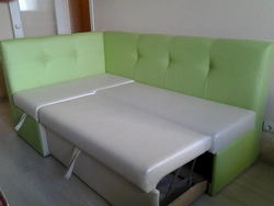 Kitchen sofa with sleeping place photo