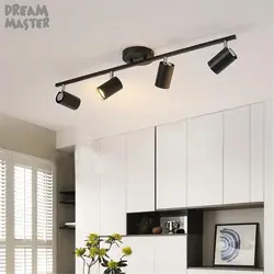 Трековый светильник на натяжной потолок фото в интерьере кухни