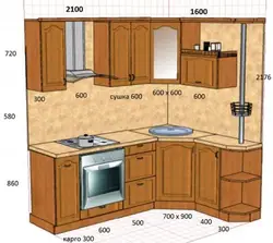 Размеры кухни стандарт фото