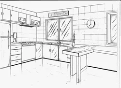 Дызайн кухні эскіз