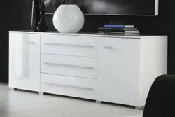 Chest of drawers in the living room in a modern style photo