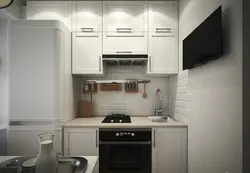 Кухня Прямая 5 Метров Дизайн С Холодильником
