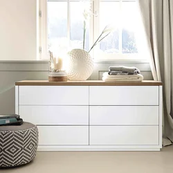 Chest of drawers in the bedroom photo modern white