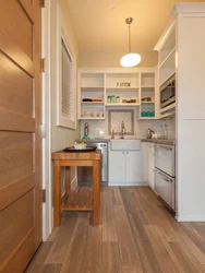 Kitchen hallway layout in the house photo