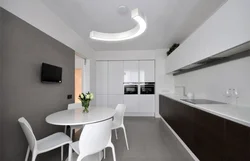 Кухня в бело серых тонах в современном стиле фото