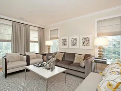 Сочетание цвета дивана и штор в гостиной фото