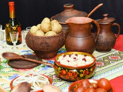 Old russian cuisine photo