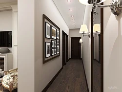 Photo of hallways in the corridor design with dark doors