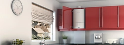 Kitchen with boiler interior design
