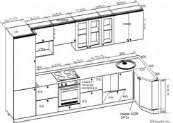 Кухни чертежи с размерами и фото