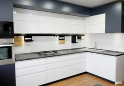 Кухни белая с серым фото современная