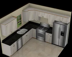 C-shaped kitchen layout photo