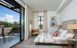 Bedroom interior on the terrace