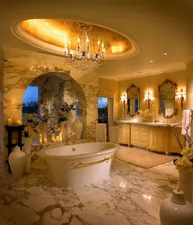 Rich bathroom in the house photo