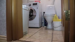 Photo of a flooded bathtub