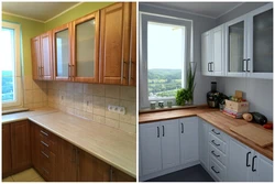 Renovation of kitchen facades photo