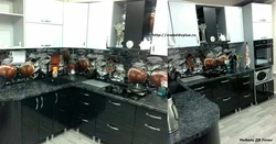 Столешница кастилло темный фото кухни