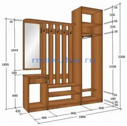 Прихожая Мебель Размеры Фото