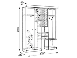 Прихожая мебель размеры фото