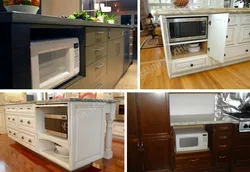 Mini oven in the kitchen photo