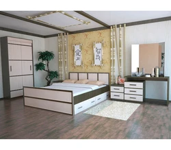 Bedroom design wardrobe chest of drawers bed