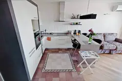 Кухня гостиная пол плитка и ламинат фото