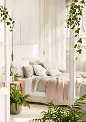 Flower bedroom design photo