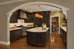 Arches In The Kitchen Made Of Plasterboard Photo Design