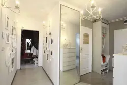 Full-length mirror in the hallway on the wall photo