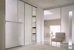 Hallway interior with sliding doors