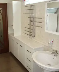 Жиһаз ваннаға арналған шкафтар фотосуреті