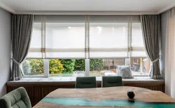 Curtains In The Living Room Short To The Window Sill Photo Modern